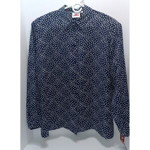 Vintage Alia Womens top shirt  blouse 18 Long Sleeve 90s y2k geometric retro